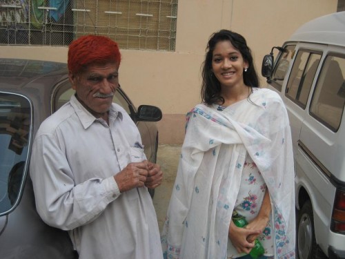 Asma and her driver