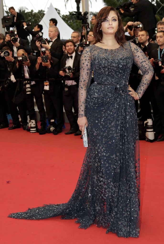 Actress Rai arrives on the red carpet ahead of the screening of the film Cosmopolis in competition at the 65th Cannes Film Festival