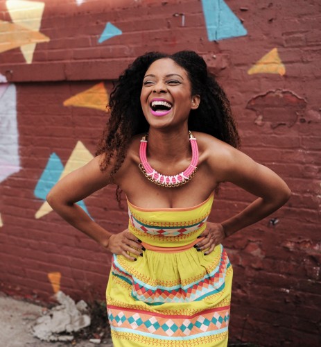 This gorgeous pink statement necklace is one such piece of Knotty Gal accessories.