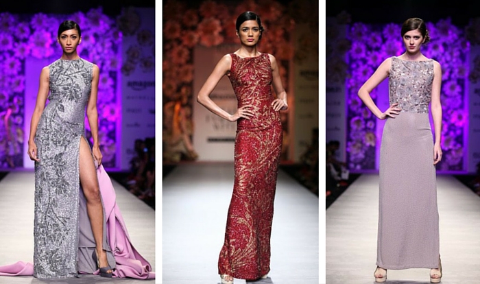 [Siddhartha Tytler's gowns from his Amazon India's Fashion Week Spring/Summer 2016 Collection | Photo Source: Cosmopolitan India]