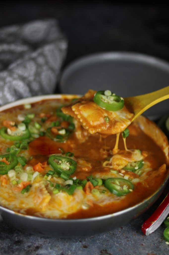 A Fusion Favorite: Creamy Enchilada Ravioli