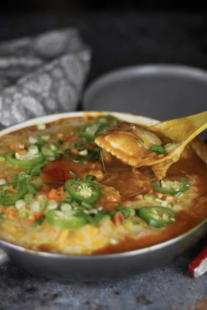 A Fusion Favorite: Creamy Enchilada Ravioli