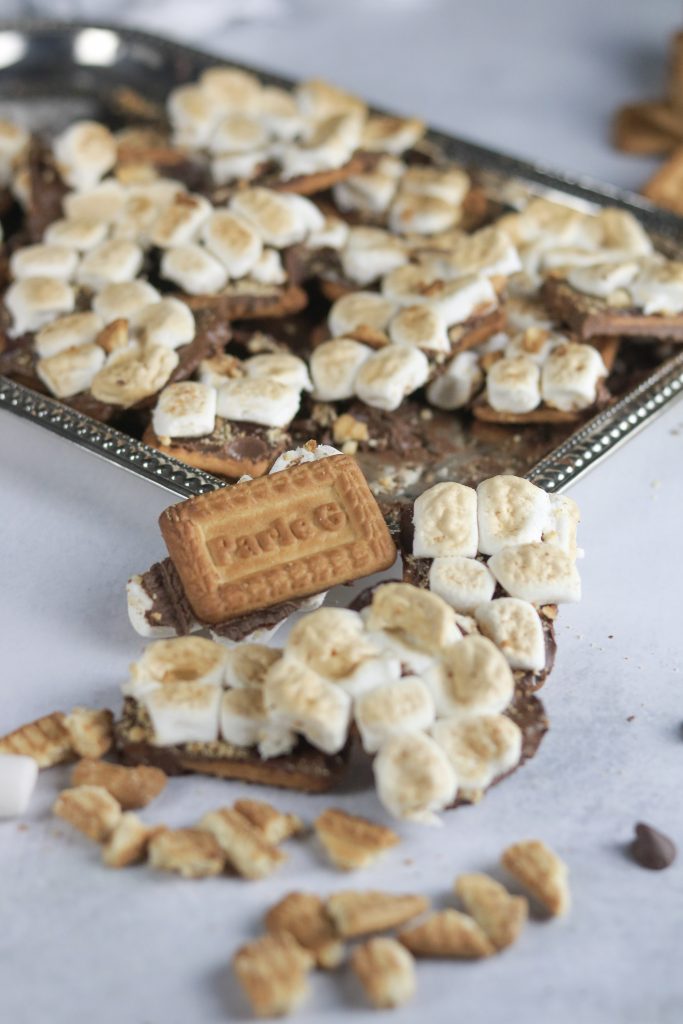 Open Faced Parle G S'mores