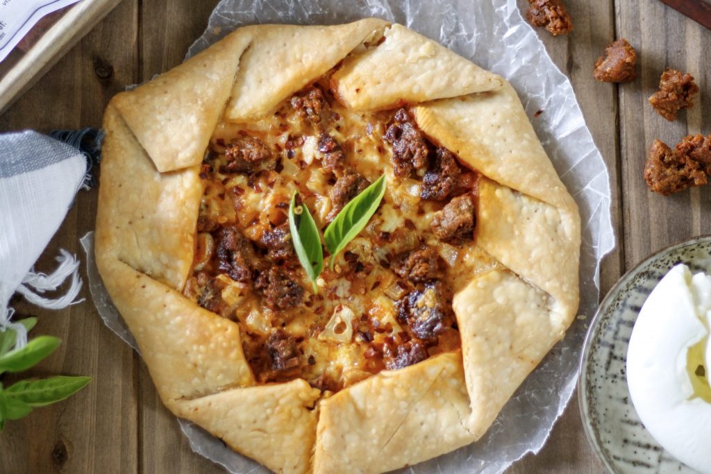 Pizza Fridays: Spicy Sausage & Burrata Tart