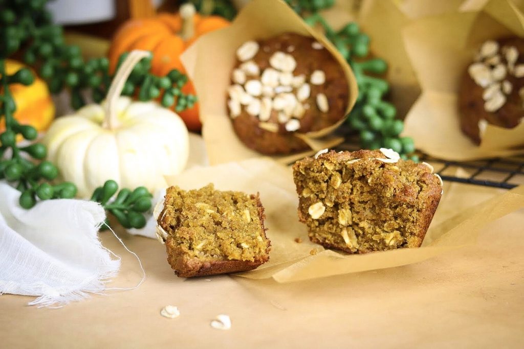 Pumpkin Season Special: Pumpkin Brown Sugar Oat Muffins