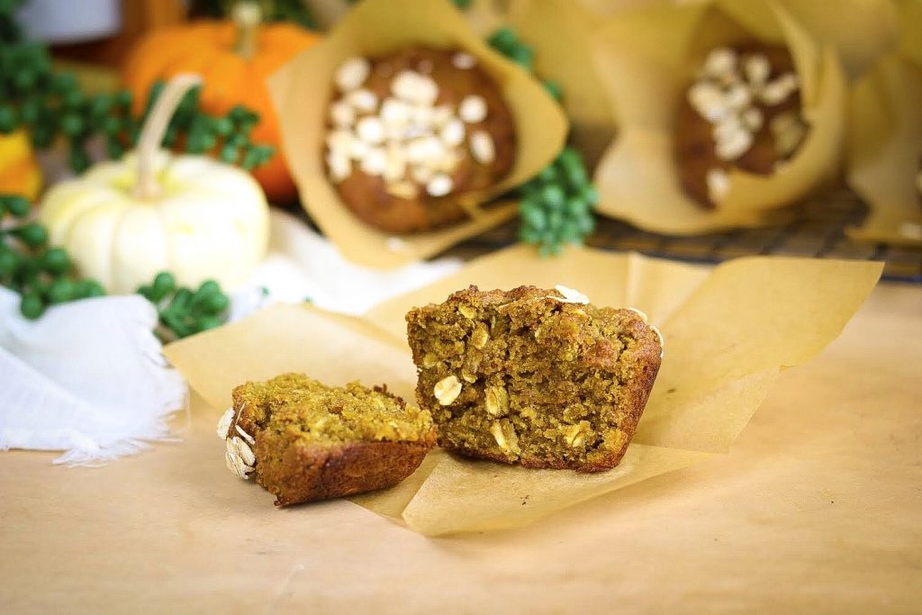 Pumpkin Season Special: Pumpkin Brown Sugar Oat Muffins