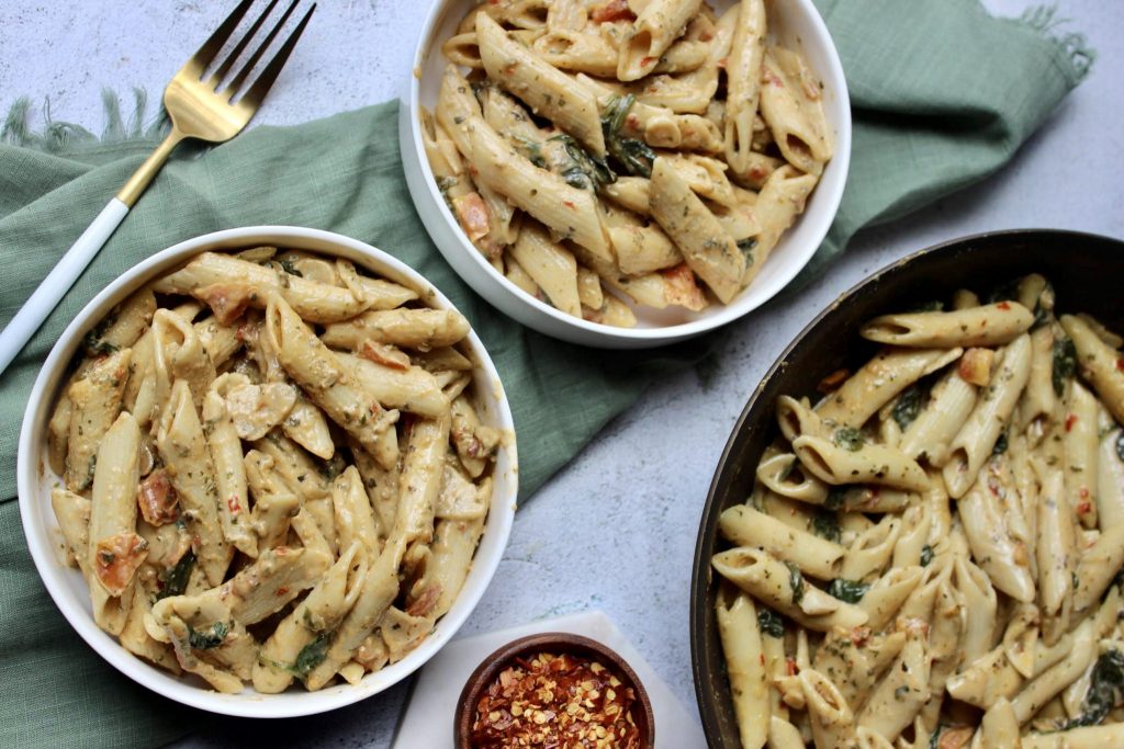 Date Night Pasta: Creamy Tomato & Spinach Penne