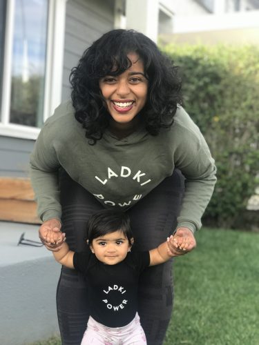 Mother & Daughter Laughing & Posing