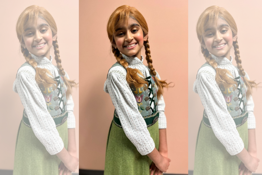 Saheli Khan, young anna in disney frozen